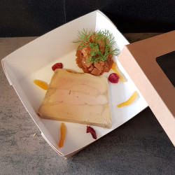 Marbré de foie gras, chutney de Mangue